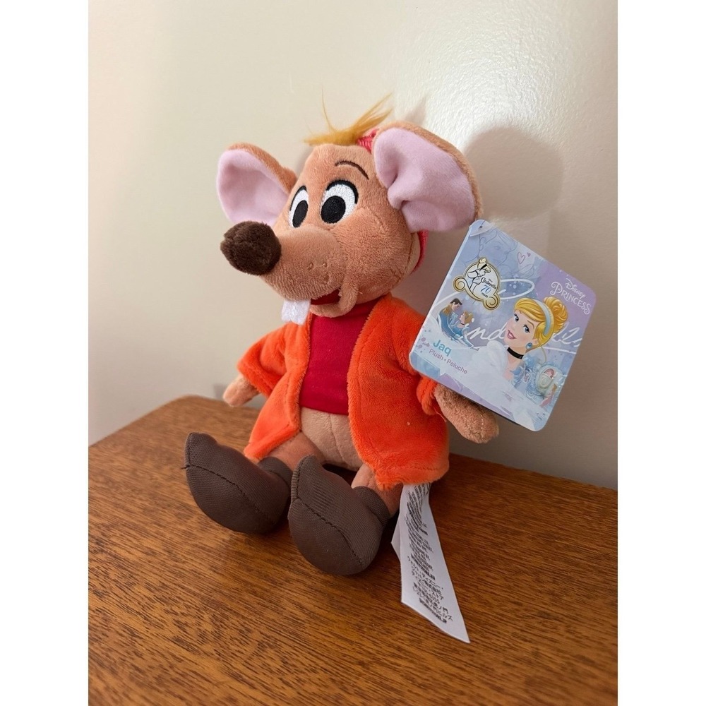 Disney Cinderella Jaq Mouse Plush Disney Store 70th Anniversary 9" NWT Rare - Picture 4 of 7